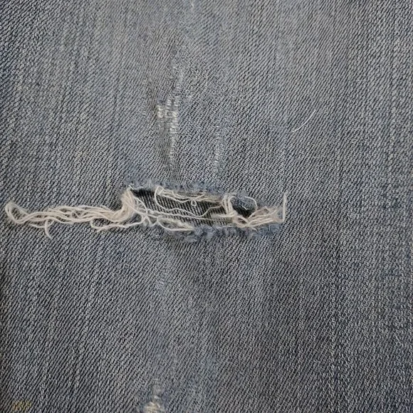 Thrashed Distressed DKNY Boot Cut Cotton Spandex Fits 30x30 size 10 - Picture 12 of 15